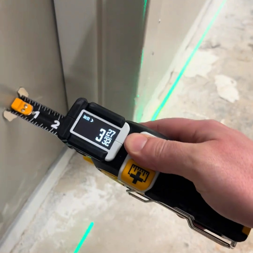 Digital Laser Tape Measure - Bluetooth Smart Rangefinder & Cross Line