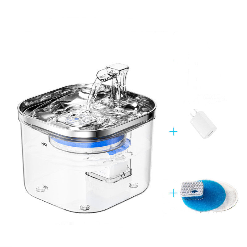 Stainless Steel Smart Pet Water Fountain - 3.2L Automatic Circulation Filter