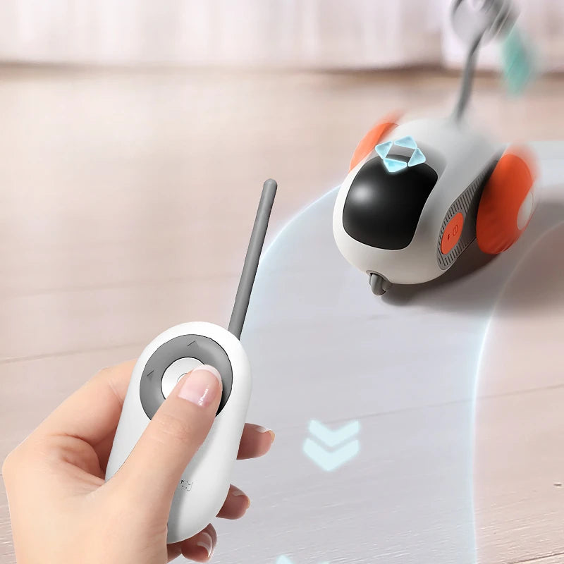 Smart Interactive Cat Toy Car - Automatic Self-moving Remote Control