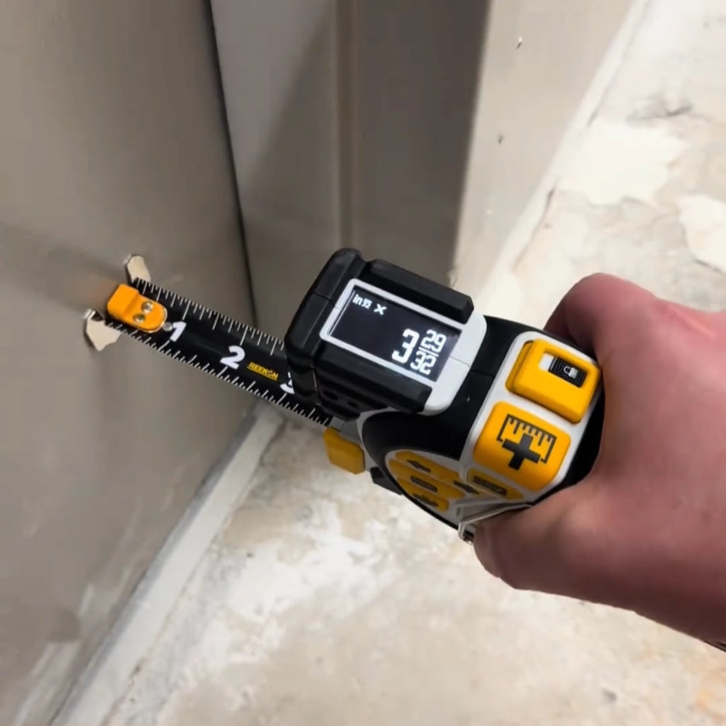 Digital Laser Tape Measure - Bluetooth Smart Rangefinder & Cross Line