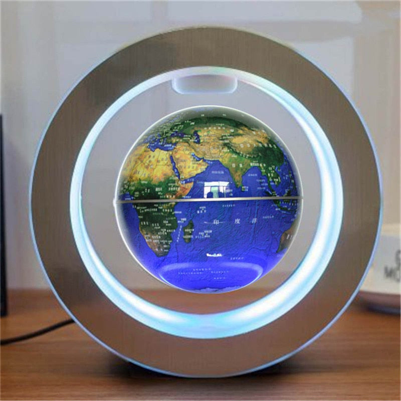 MagLev LED Floating Globe - Magnetic Levitation 360° Rotating World Map