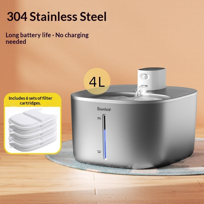 Professional Smart Pet Water Fountain - TDS Monitor & UVC Sterilization