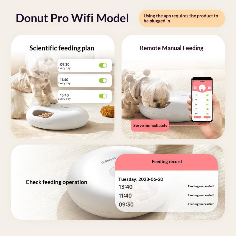 Smart Cooling Snack Feeder - App Control & Freshness Preservation