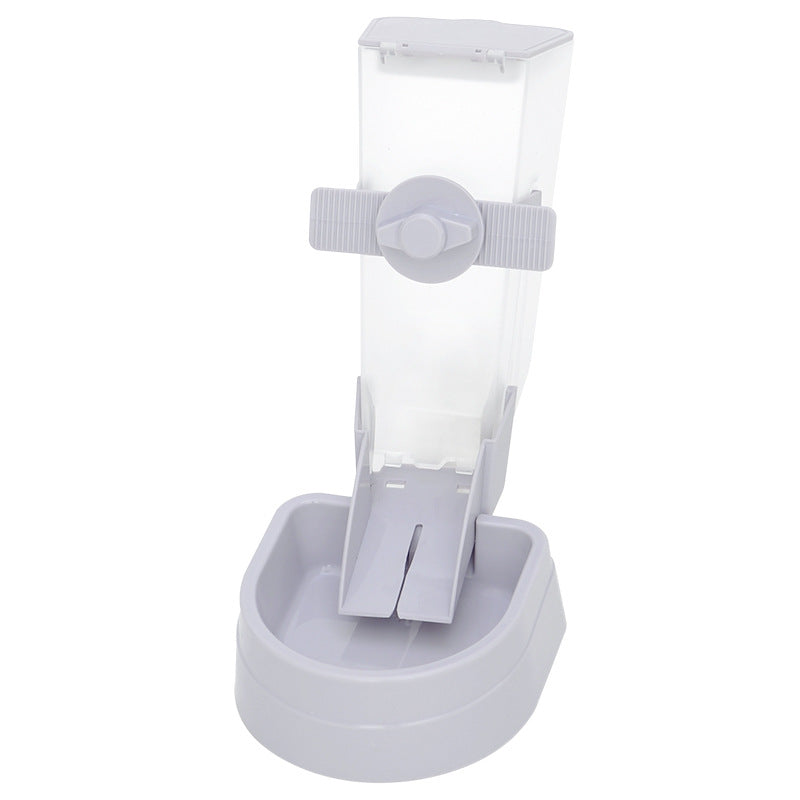 Minimalist Space-Saving Hanging Automatic Pet Feeder - Cage Mounted