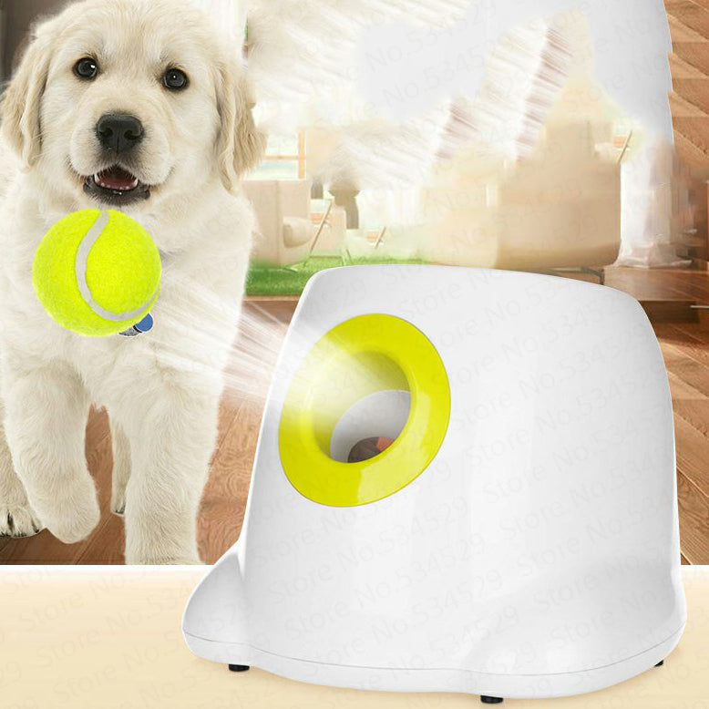 Interactive Dog Ball Launcher - Automatic Pet Tennis Ball Thrower
