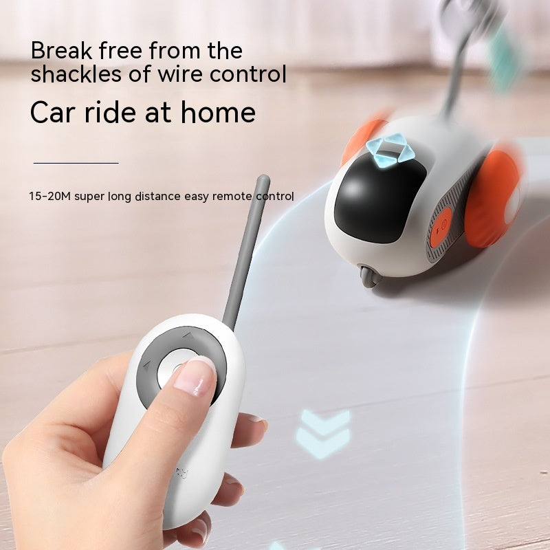Smart Interactive Cat Toy Car - Automatic Self-moving Remote Control
