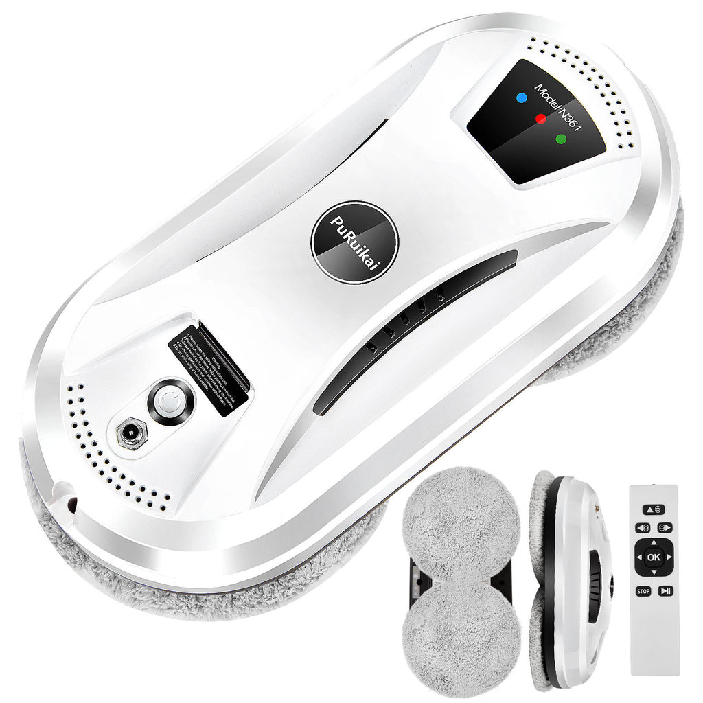 Automatic Window Cleaning Robot - Smart AI Route & Remote Control