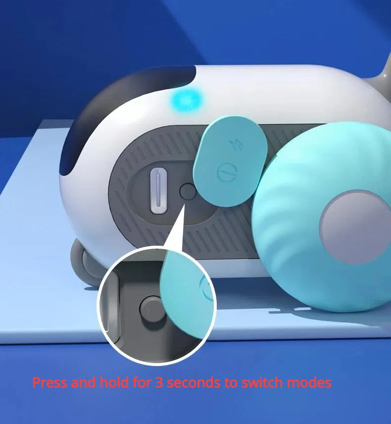 Smart Interactive Cat Toy Car - Automatic Self-moving Remote Control