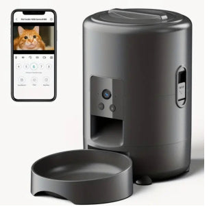 Geeky 2L Smart WiFi Automatic Pet Feeder - Precision Timing & App Control