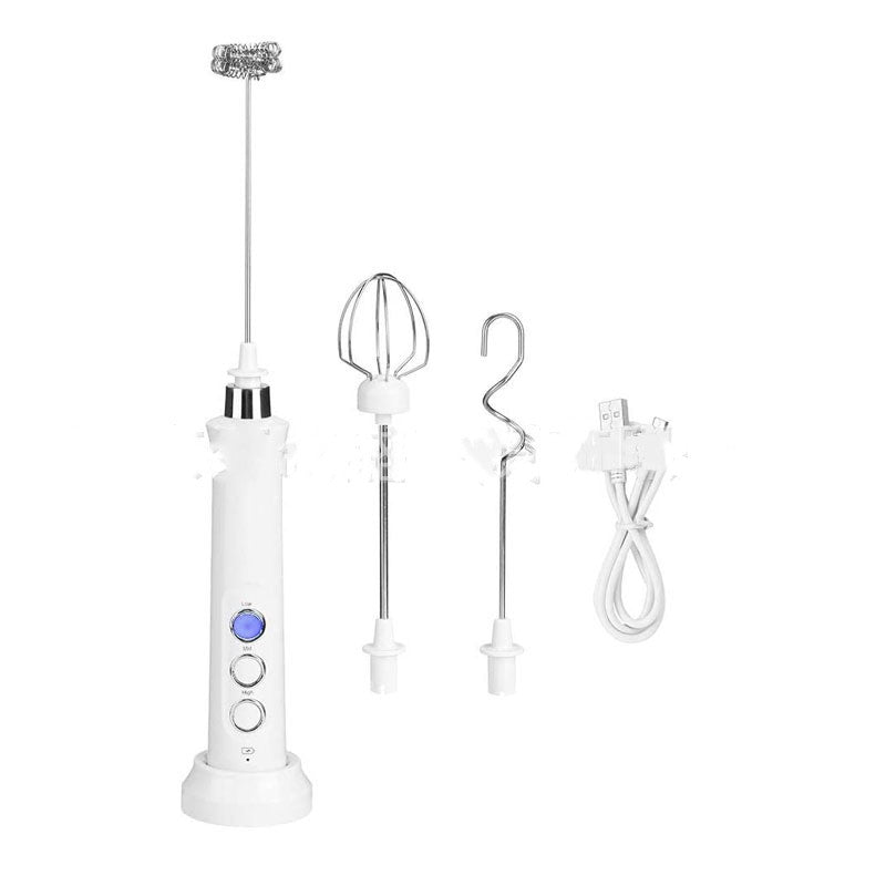Rechargeable Electric Milk Frother Mixer